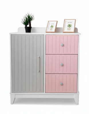 Commode dans la chambre des enfants Moderne Élégante Commode en bois Meuble multicolore