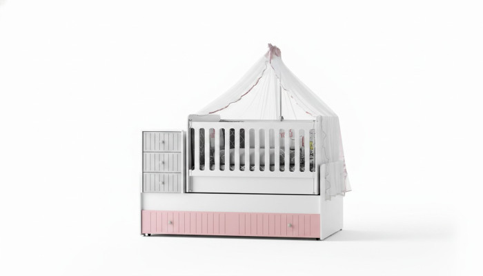 Lit pour enfants élégant pour bébé Multicolore Meuble parfait pour la chambre de vos enfants