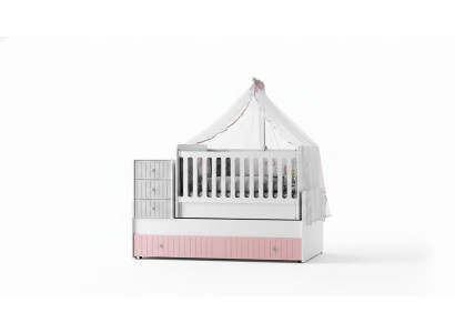 Lit pour enfants élégant pour bébé Multicolore Meuble parfait pour la chambre de vos enfants