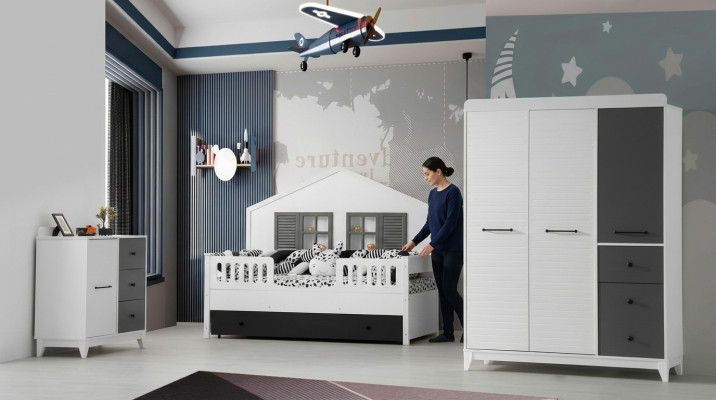 Ensemble moderne pour chambre d'enfants Multicolore Meuble parfait pour votre intérieur