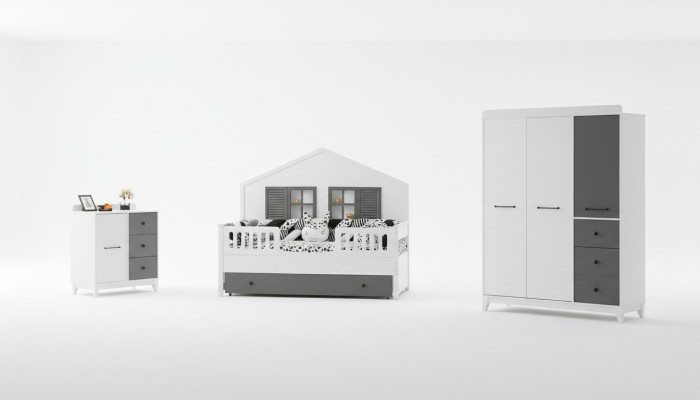 Ensemble moderne pour chambre d'enfants Multicolore Meuble parfait pour votre intérieur