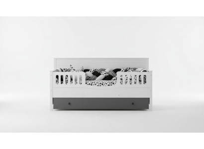 Lit d'enfant lumineux. Mobilier élégant pour la chambre d'enfant parfaite.