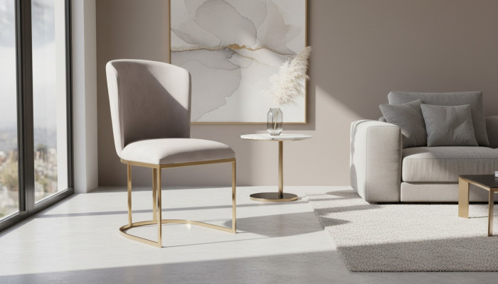 Chaise Chaise de salle à manger Chaise de cuisine blanche Fauteuil inclinable de luxe moderne Nouveauté