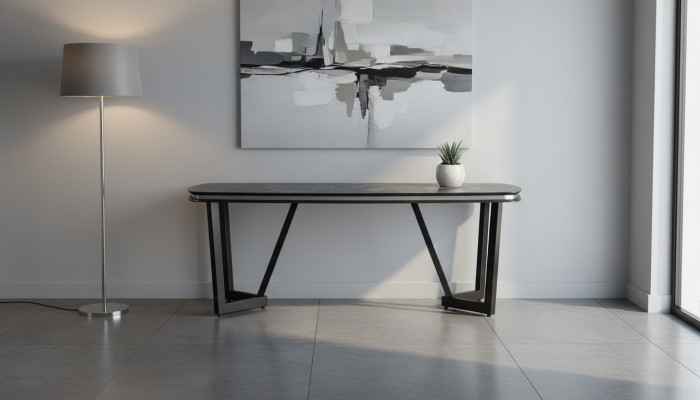 Table à manger Salle à manger Bois Table à manger Style Moderne Noir Design