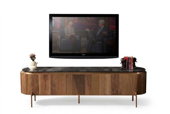 Meuble TV Lowboard élégant couleur marron Meuble Luxueux pour le salon Nouveauté