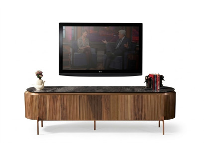 Meuble TV Lowboard élégant couleur marron Meuble Luxueux pour le salon Nouveauté