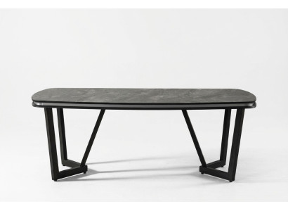Table à manger moderne Salle à manger Table à manger en bois Style Noir Design