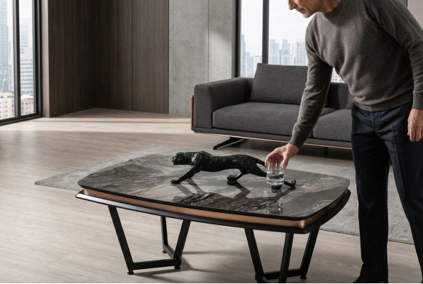 Table basse parfaite Design de luxe Salon moderne Bois Nouveauté