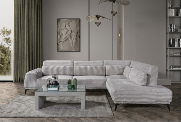 Canapé d'angle élégant en L de luxe Salon paysage de vie Canapés Sofas