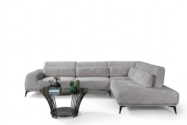 Canapé d'angle élégant en L de luxe Salon paysage de vie Canapés Sofas