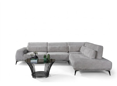 Canapé d'angle élégant en L de luxe Salon paysage de vie Canapés Sofas