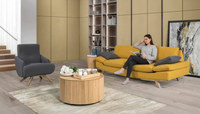 Suite de salon élégante Designer de luxe 3 places Canapé Fauteuil 2 pièces