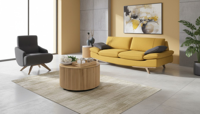 Suite de salon élégante Designer de luxe 3 places Canapé Fauteuil 2 pièces