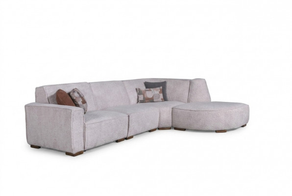 Canapé d'angle exclusif blanc en forme de L Design de salon Canapé moderne Meubles