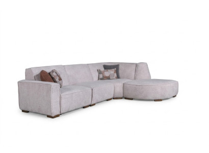 Canapé d'angle exclusif blanc en forme de L Design de salon Canapé moderne Meubles