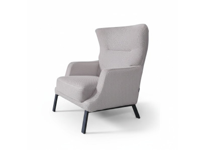 Revêtement de fauteuil simple en tissu blanc accoudoirs chaise de salon mobilier de sièges