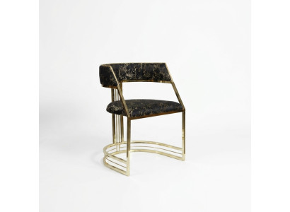 Chaise en acier inoxydable noir Mobilier de salle à manger moderne Chaise rembourrée Chaises