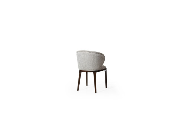 Chaise de salle à manger grise exclusive Chaises modernes de designer Chaise rembourrée