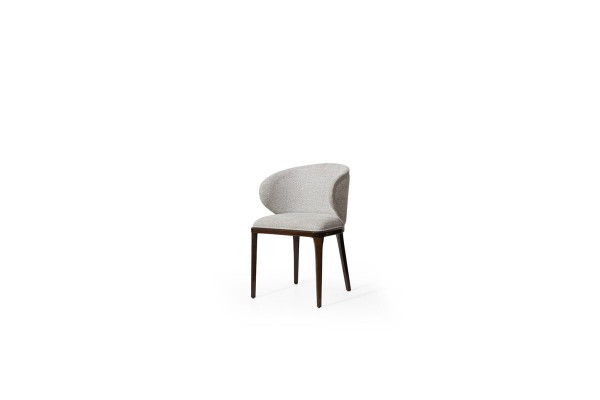 Chaise de salle à manger grise exclusive Chaises modernes de designer Chaise rembourrée