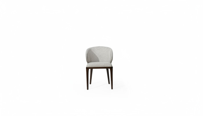 Chaise de salle à manger grise exclusive Chaises modernes de designer Chaise rembourrée