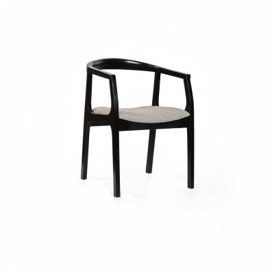 Chaise de salle à manger noire beige Chaises de salle à manger Fauteuils design