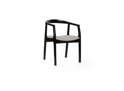 Chaise de salle à manger noire beige Chaises de salle à manger Fauteuils design