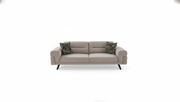 Beige clair Canapé trois places de luxe pour le salon