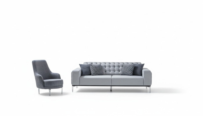 Ensemble de salon exclusif de 2 pièces. Ensemble canapé 3 places et fauteuil neuf.