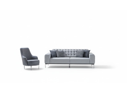 Ensemble de salon exclusif de 2 pièces. Ensemble canapé 3 places et fauteuil neuf.