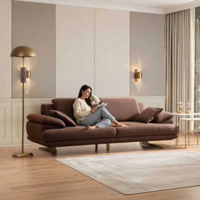Canapés exclusifs de designer à trois places de luxe