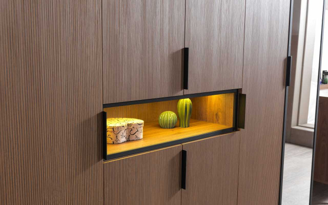 Armoire de haute qualité Mobilier exclusif pour chambre Armoires LED