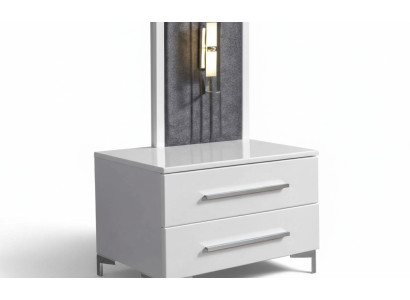 Tables de chevet en bois blanc Designer exclusif r Table de chevet Mobilier de chambre