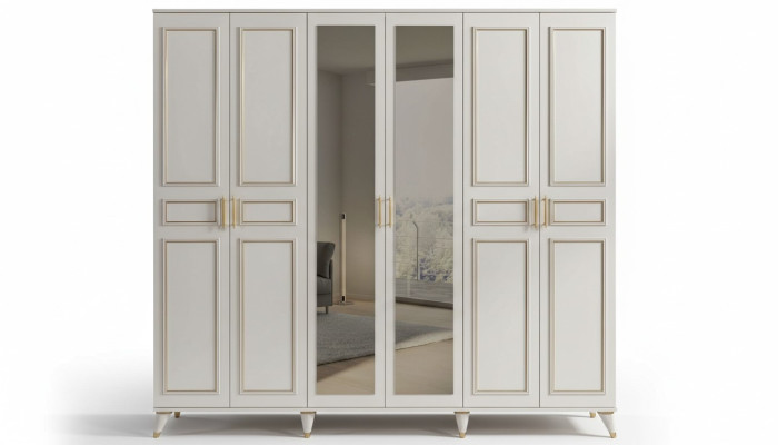 Armoire blanche armoire en verre Chambre Designer Meubles en bois neuf