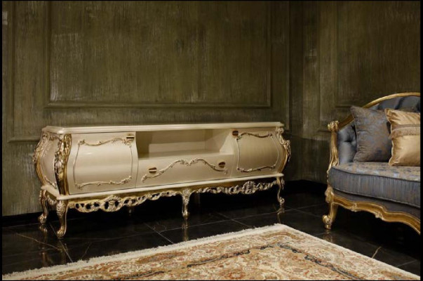 Luxueux ensemble de salle à manger Table à manger 6x Chaises Buffet Vitrine Miroir