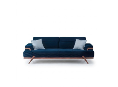 Canapé Living Room 3 places en textile DarkBlue du designer.