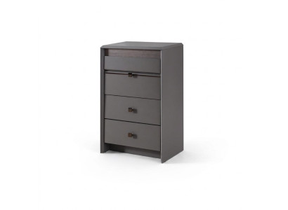 commode grise exclusive de luxe 4x tiroirs Meubles en bois pour chambre