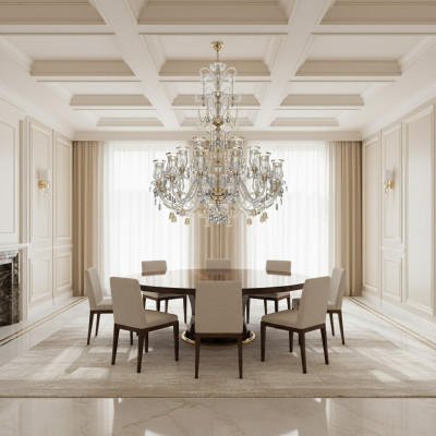 lustre exclusif R. Luminaires suspendus modernes Lumière de plafond de salle de séjour Appareil d'éclairage