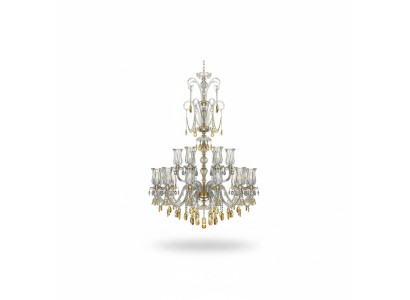 Lustre en argent et or de designer Lustre Lustre Salon Lustre Pendule