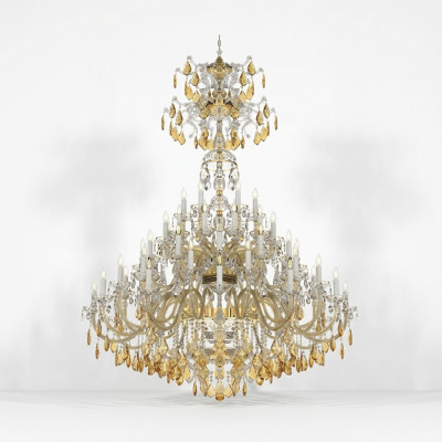 Élégant lustre en cristal Éclairage du salon Lustre intérieur