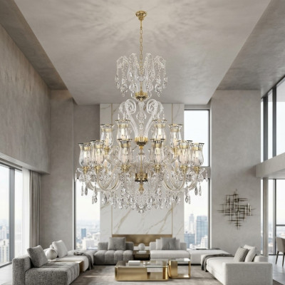 Lustre design Luminaire suspendu moderne Lampe d'éclairage de luxe de chambre