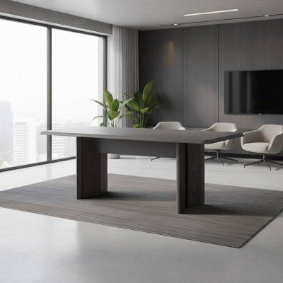Table à manger design Mobilier moderne dans la salle à manger Gris Exclusivité Nouveauté