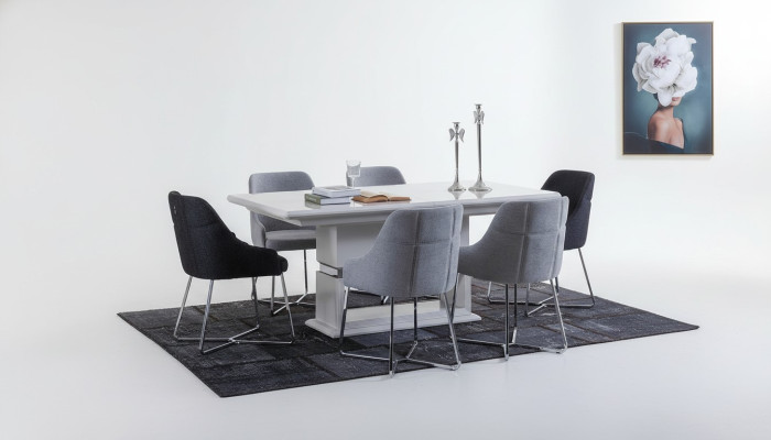 Ensemble de salle à manger exclusif 7 pièces. Table à manger et 6 chaises neuves