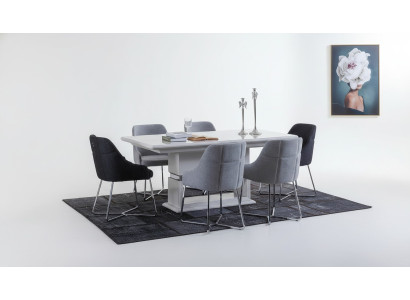 Ensemble de salle à manger exclusif 7 pièces. Table à manger et 6 chaises neuves