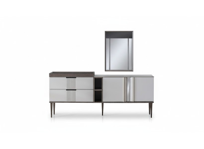 Ensemble de salle à manger de luxe Buffet exclusif avec ensemble de 2 miroirs Nouveauté