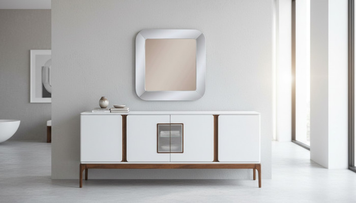 Ensemble de salle à manger de luxe, buffet, miroir, ensemble de salle à manger moderne 2 pièces, commode