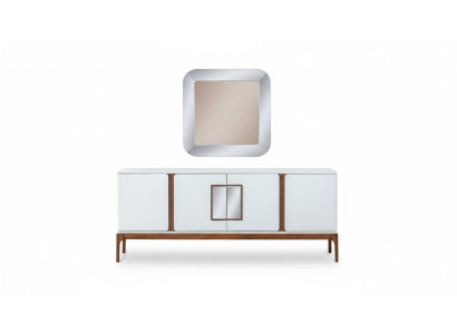 Ensemble de salle à manger de luxe, buffet, miroir, ensemble de salle à manger moderne 2 pièces, commode