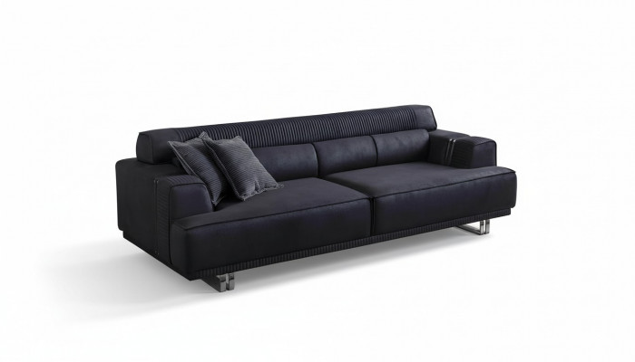 Canapé 3 places Meuble moderne Blanc Salon de luxe Designer 235cm Ameublement