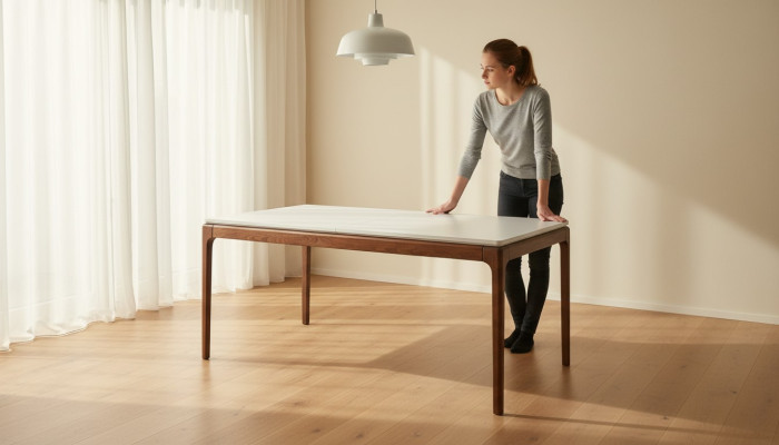 Table à manger de designer exclusif Mobilier moderne dans la salle à manger Conception blanche