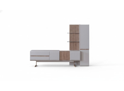 Ensemble de salon exclusif 2 pièces Meuble TV Armoire Étagère Étagères Mobilier