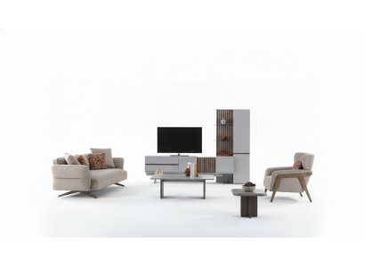 Set de salon Mobilier complet de chambre Sofa Canapé Ensemble 5 pièces.